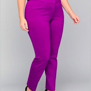 Lane Bryant Cassis Purple Allie Ankle Pants. Size 14